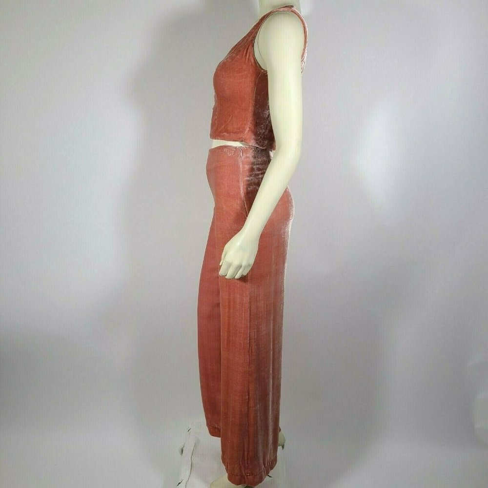 STAUD Instagram pink velvet set - XS - Picture 2 of 4